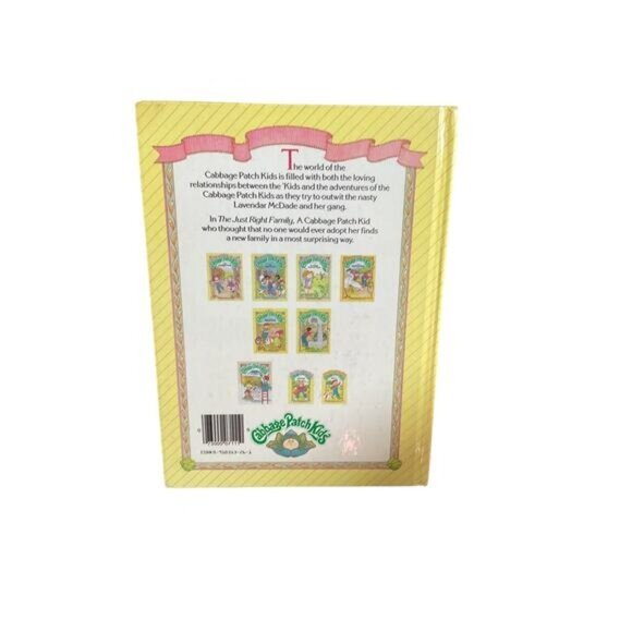 Vintage 1984 Cabbage Patch Kids The Just Right Family Hardcover Book By Parker B - Picture 3 of 4